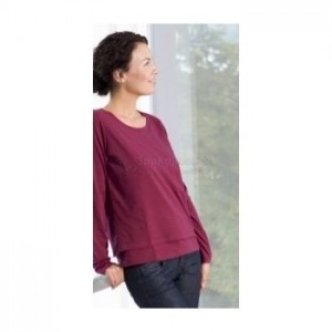 T-shirt Jenna Manches longues Prune Taille XL Carriwell