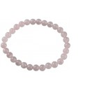 Bracelet Quartz Rose Perles rondes 6 mm 