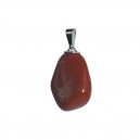 Pendentif Pierre roulée Jaspe rouge