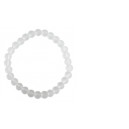 Bracelet Cristal de Roche Perles rondes 6mm mates