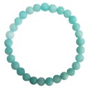 Bracelet Amazonite Perles rondes 6mm Mates