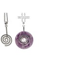 Porte-donut finition Rhodium - Spirale