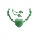 Bracelet corde et coeur Aventurine