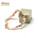 Bracelet Opale rose 6mm