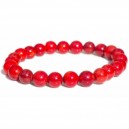 Bracelet Corail Perles rondes 6mm