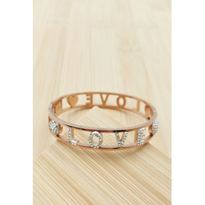 Bracelet rigide "love" bronze