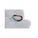 Bracelet 7 Chakras Perles rondes mixtes 8mm