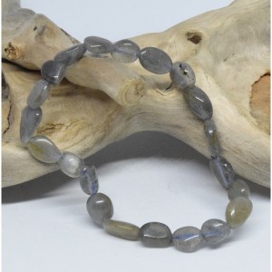 Bracelet Labradorite perles ovales