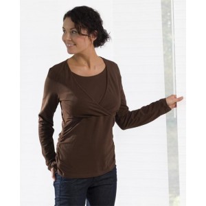 T-shirt Kaj Manches longues Mocca Taille XL Carriwell